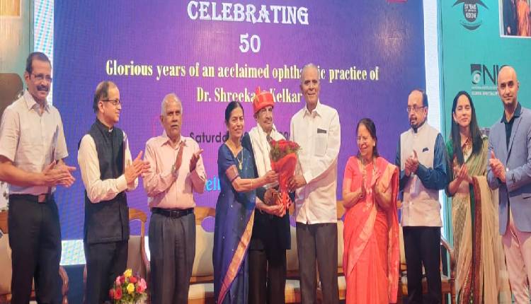 Pune News | City Ophthalmologist Felicitated for his 50 years Contribution