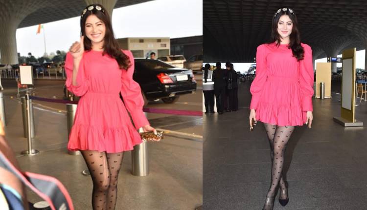 Urvashi Rautela wears ripped stockings to the airport: netizens come in support of the actress, saying, "If ripped jeans can be a thing, why not ripped stockings??"