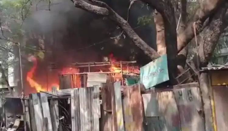 Pune Fire | Three shops burnt down in fire at Swargate in Pune
