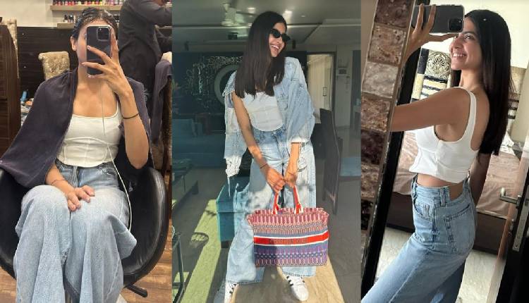 Kashika Kapoor looks radiant post her salon session before she heads to start shooting for her debut film with actor Anuj Saini