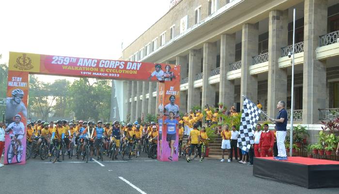 Armed Forces Medical College, Pune | CYCLOTHON AND WALKATHON TO COMMEMORATE 259TH ANNIVERSARY OF ARMY MEDICAL CORPS AT AFMC, PUNE