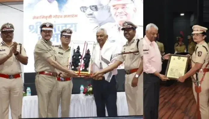 Maharashtra Police – DG Medals | DGP Sanjay Kumar presents DGP Insignia to DCP Smartana Patil, ACP Bajrang Desai, Rukmini Galande, Retired ACP Pratibha Joshi, Laxman Borate, Sr PI Pratap Mankar, Vaishali Chandgude and other officials and policemen