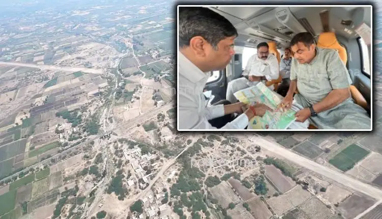 Shri Sant Tukaram Maharaj Palkhi Marg | Union Minister Nitin Gadkari conducts aerial survey of Shree Sant Tukaram Maharaj palkhi route