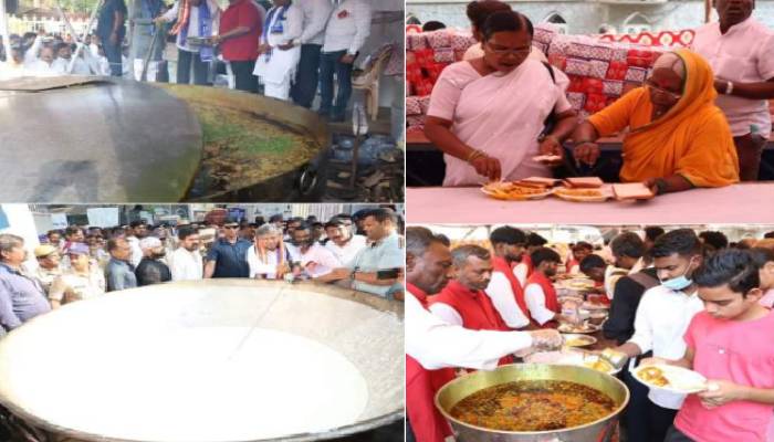 Ambedkar Jayanti | Dr Babasaheb Ambedkar’s birth anniversary: 5,000 kg misal and butter milk distributed to 1 lakh people