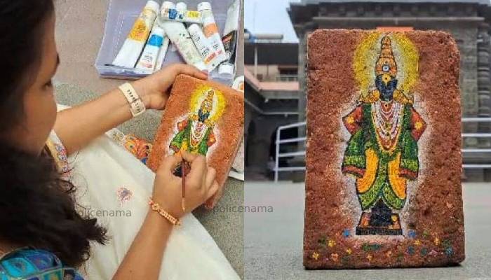 Ashadhi Wari | Bringing Vitthal to Life: Talented Girl Captures Essence on Bricks