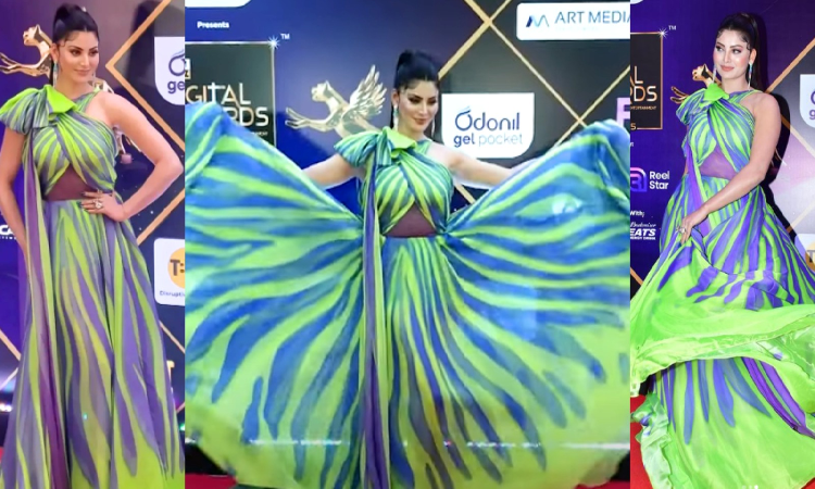 Urvashi Rautela | Urvashi Rautela "Wins World's Most Eligible Bachelorette" At The IWM BUZZ Awards, Grabs Limelight In Her Butterfly Look
