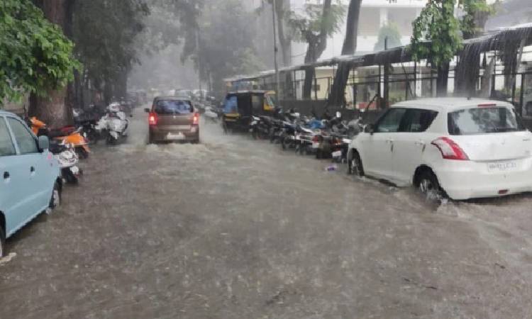 Pune Rains | Flooded city roads after two days of rain; crores of rupees spent on building and repairing roads go down the drain