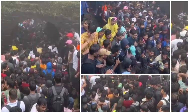 Lohgad | Tourists Stranded at Lohgad in Lonavala Due to Huge Crowd, No Stampede Reported