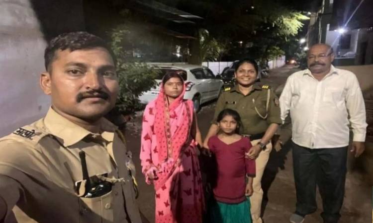 Pune Police | Mundhwa : Lost Seven-Year-Old Girl Reunited with Mother Thanks to Quick Response by Pune Police