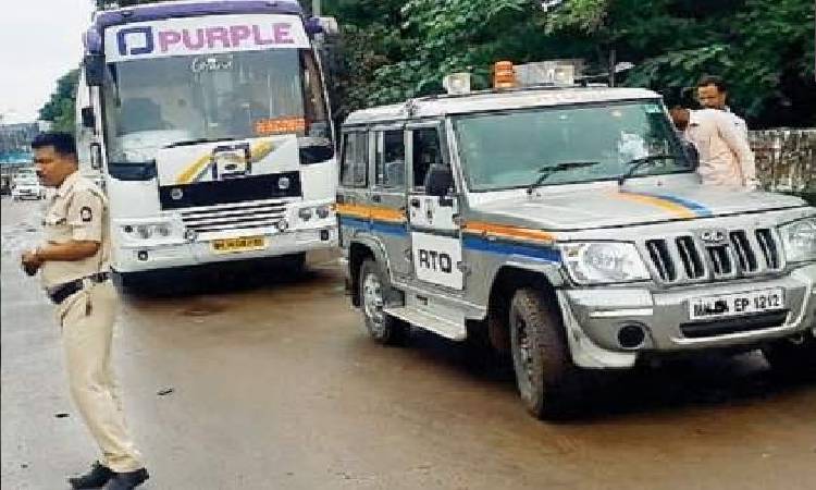 Pune RTO News | RTO Takes Strict Action Against Bus Drivers for Traffic Violations in Pimpri Chinchwad