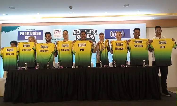 Bengaluru Smashers | Pune: Jersey of Bengaluru Smashers team unveiled: Indian Oil Ultimate Table Tennis Season 4