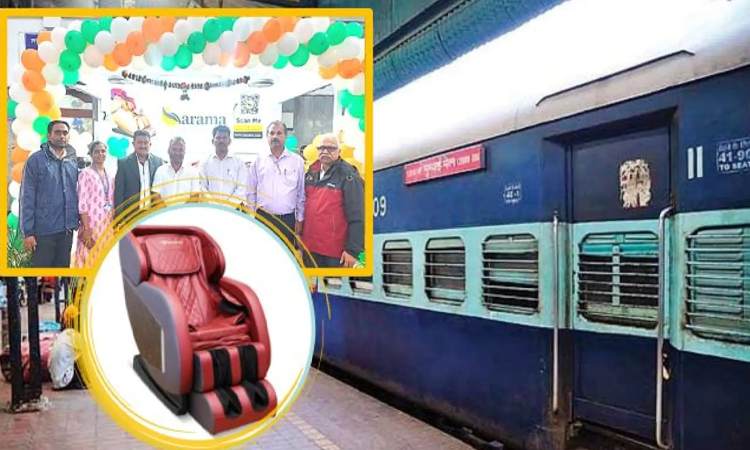 Pune News | Pune Railway Station Introduces 'Kiosk' Chair Massage Facility to Provide Much-Needed Relief to Weary Passengers