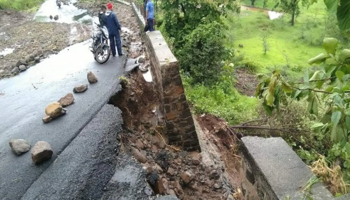 Pune News | Road Segment Collapse Partially Delays Access to Bhimashankar Temple