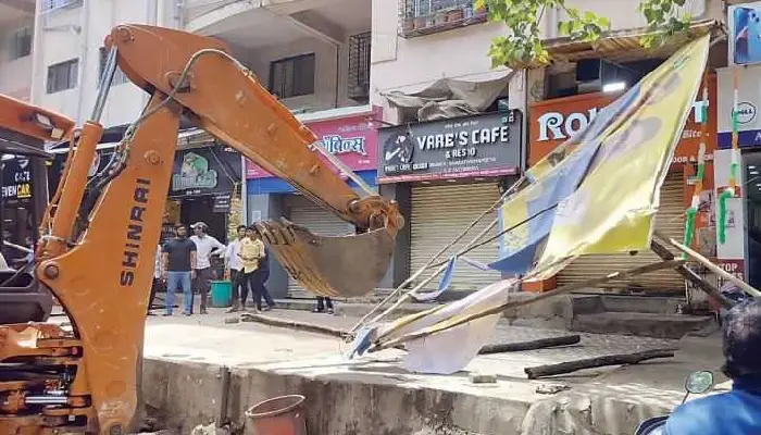 Pune News | Illegal structures pulled down in Bharati Vidyapeeth area