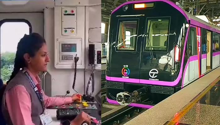 Pune Metro | Satara resident Loco Pilot Apoorva drives metro in PM Modi’s presence