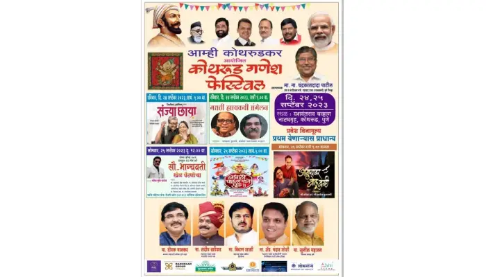 Pune District Guardian Chandrakant Patil to inaugurate Kothrud Ganesh festival on Sunday